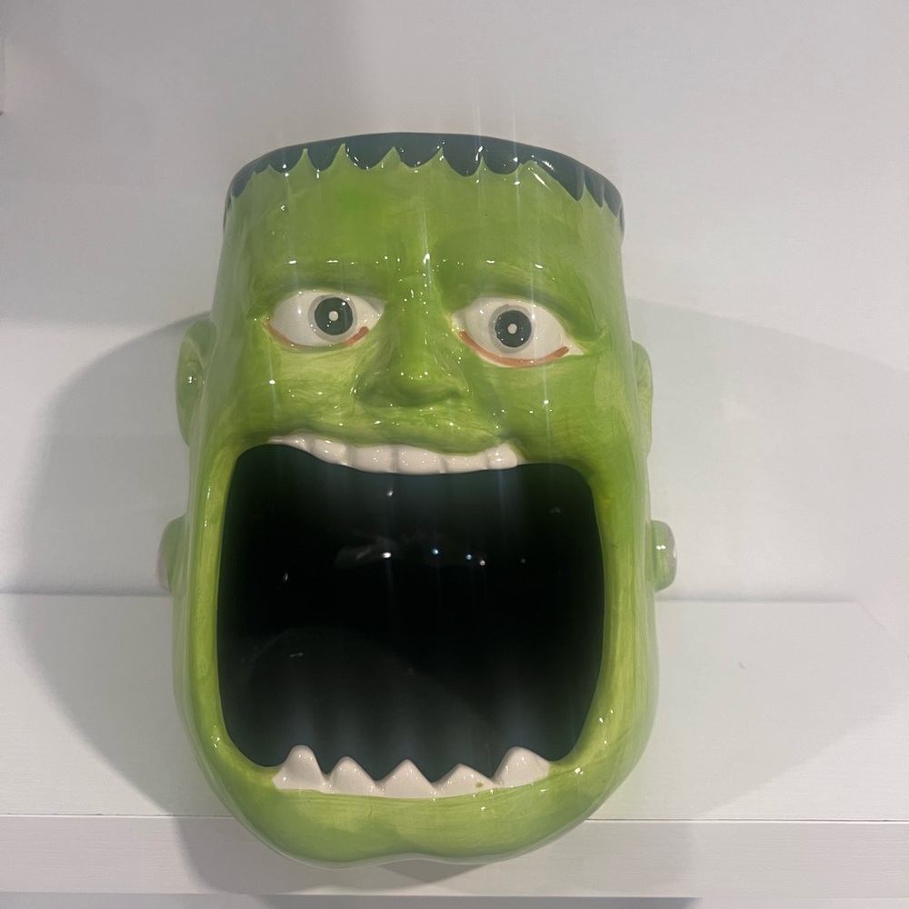 Frankenstein Halloween snack candy container
